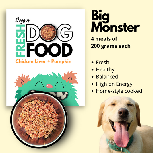 Doggos Big Monster (800 gms) - Fresh Dog Food