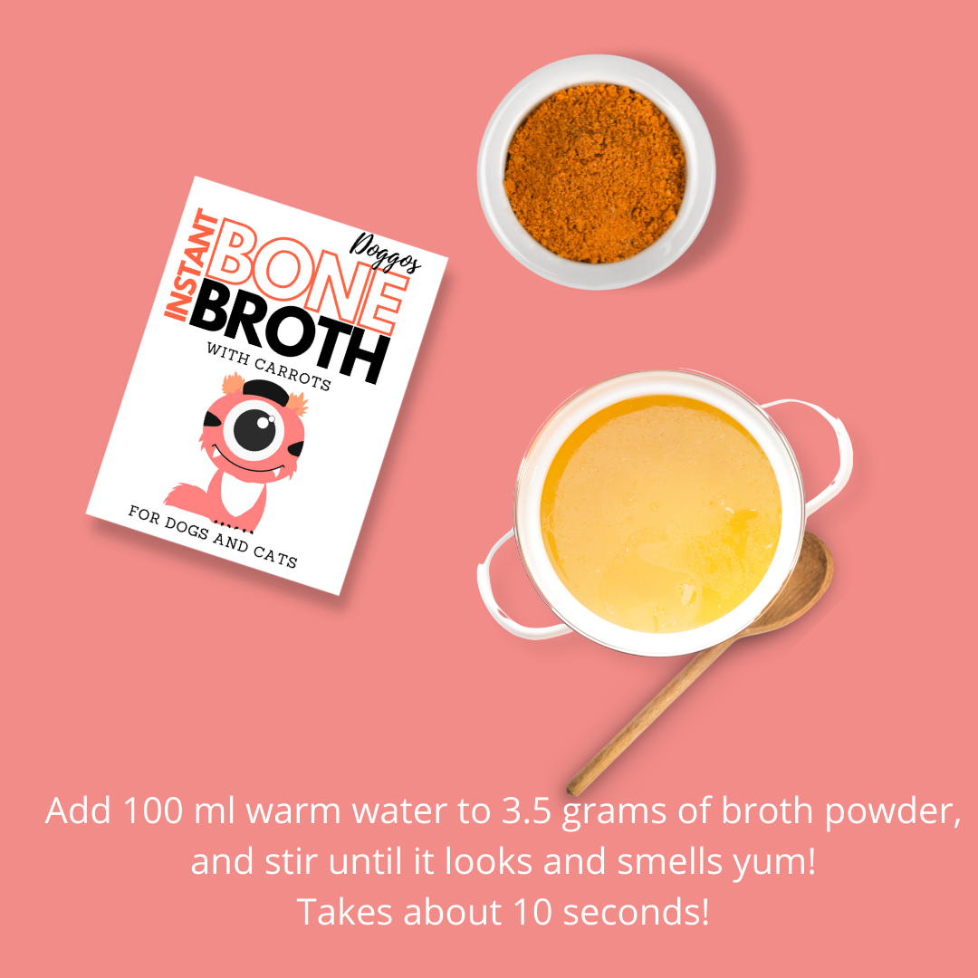 Instant Bone Broth - Chicken + Carrrots (Make 100ml Bone Broth with 1 sachet)