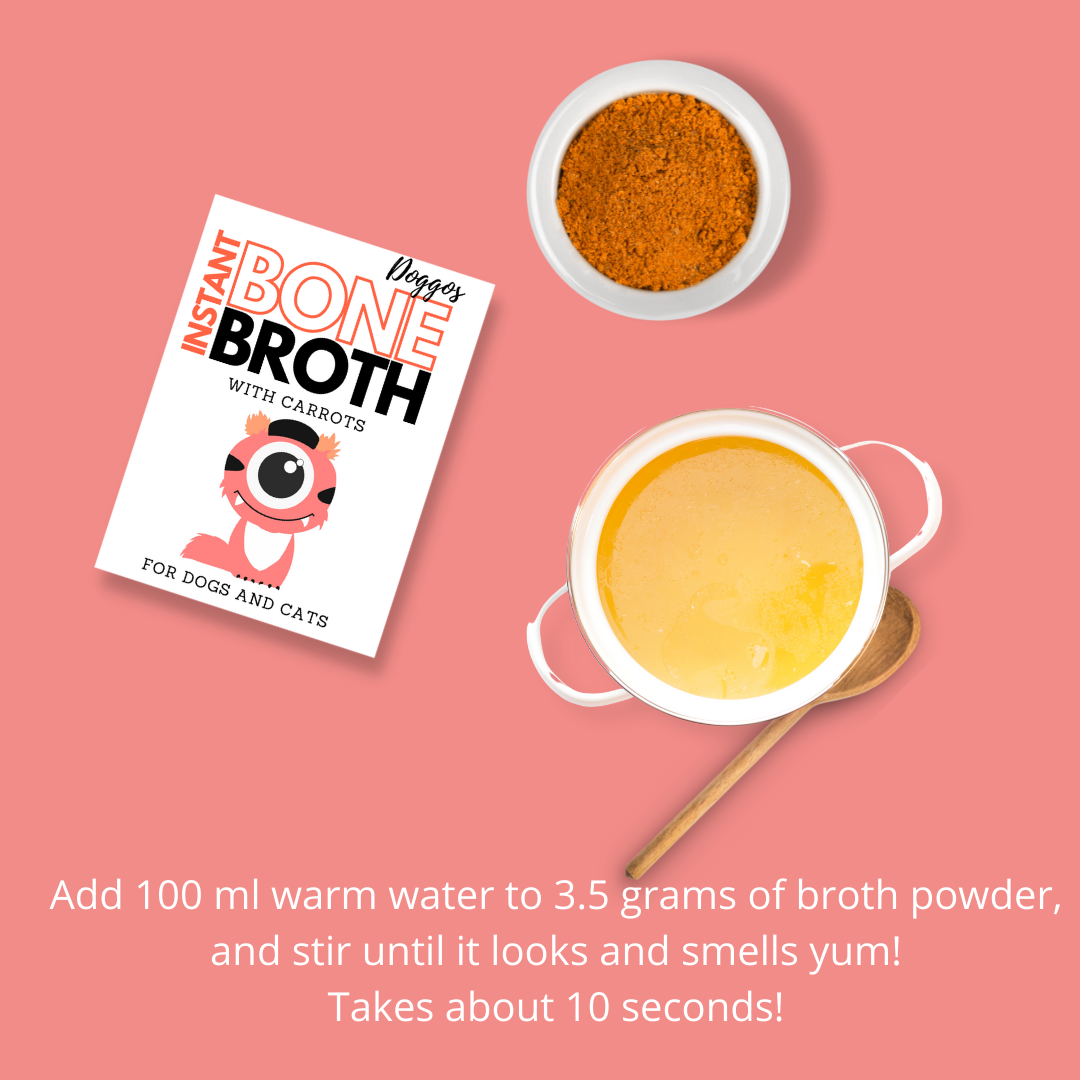 Instant Bone Broth - Chicken + Carrots (Pack of 50 sachets) (Make 100ml Bone Broth with each sachet)