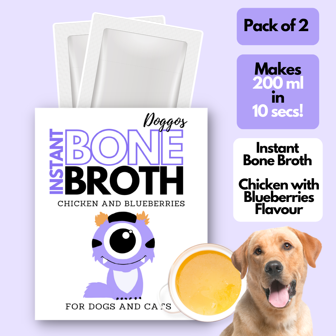 Instant Bone Broth - Chicken with Blueberries (Make 100ml Bone Broth with 1 sachet)