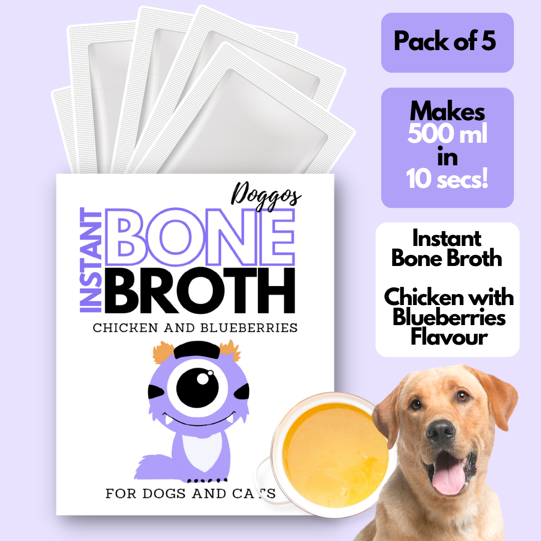 Instant Bone Broth - Chicken with Blueberries (Make 100ml Bone Broth with 1 sachet)