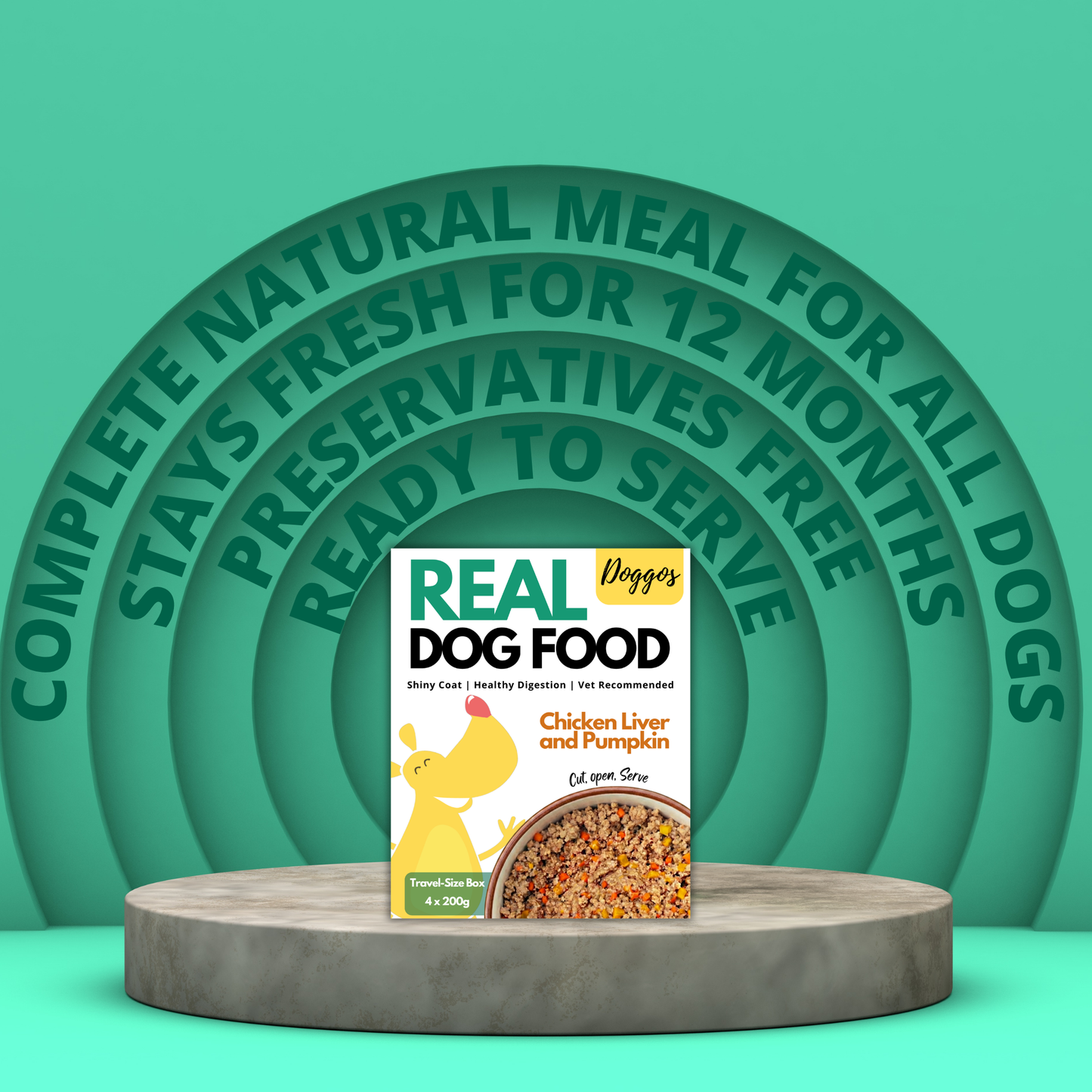 REAL Dog Food (4 x 200g) | Travel Size Box