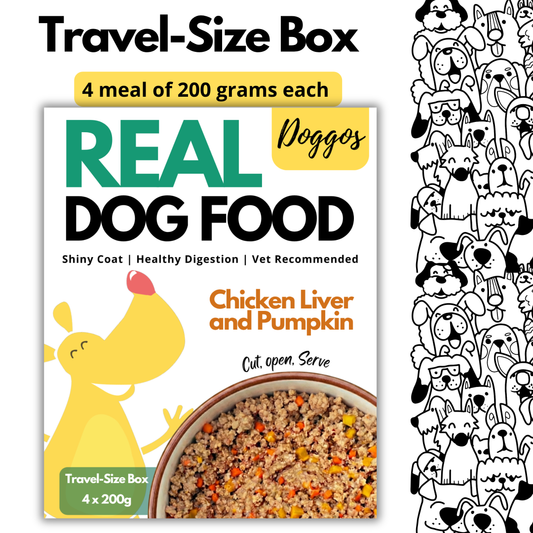 REAL Dog Food (4 x 200g) | Travel Size Box