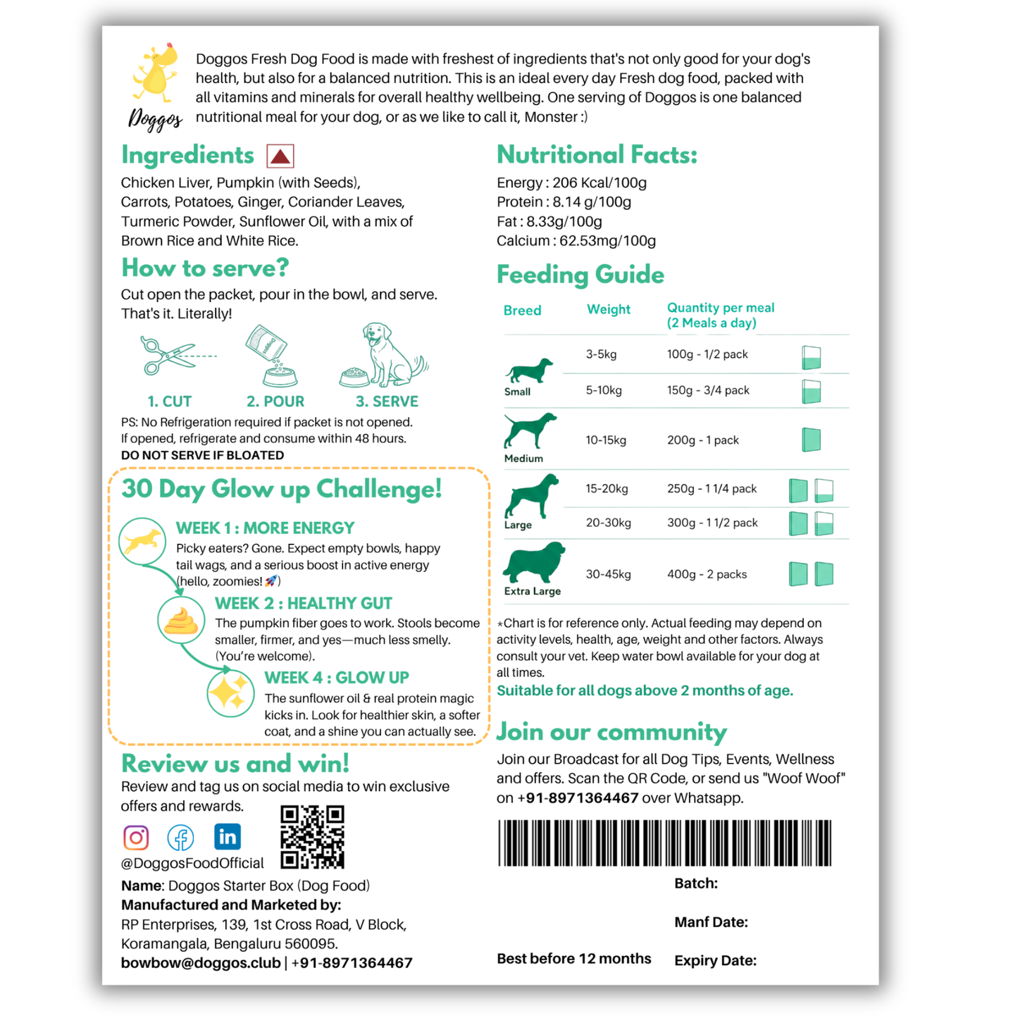 REAL Dog Food (4 x 200g) | Travel Size Box
