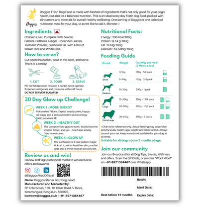 REAL Dog Food (4 x 200g) | Travel Size Box