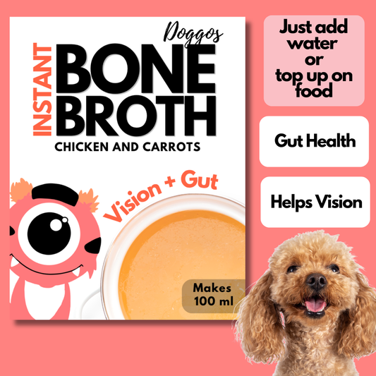 Instant Bone Broth (Chicken + Carrot) - Vision Booster | 3.5g / 100ml Travel Friendly Sachet