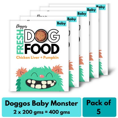 Doggos Baby Monster (400 gms) - Fresh Dog food