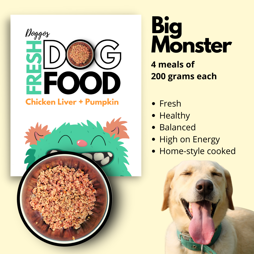 Fresh Dog Food Chicken and Rice - Ready to Eat - Preservative Free - Made in Bangalore