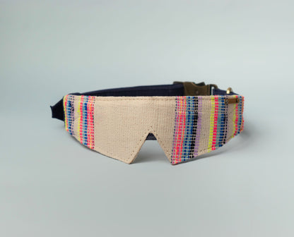 IndieGood Handloom Cotton Premium Dog Collar - Playful Collar