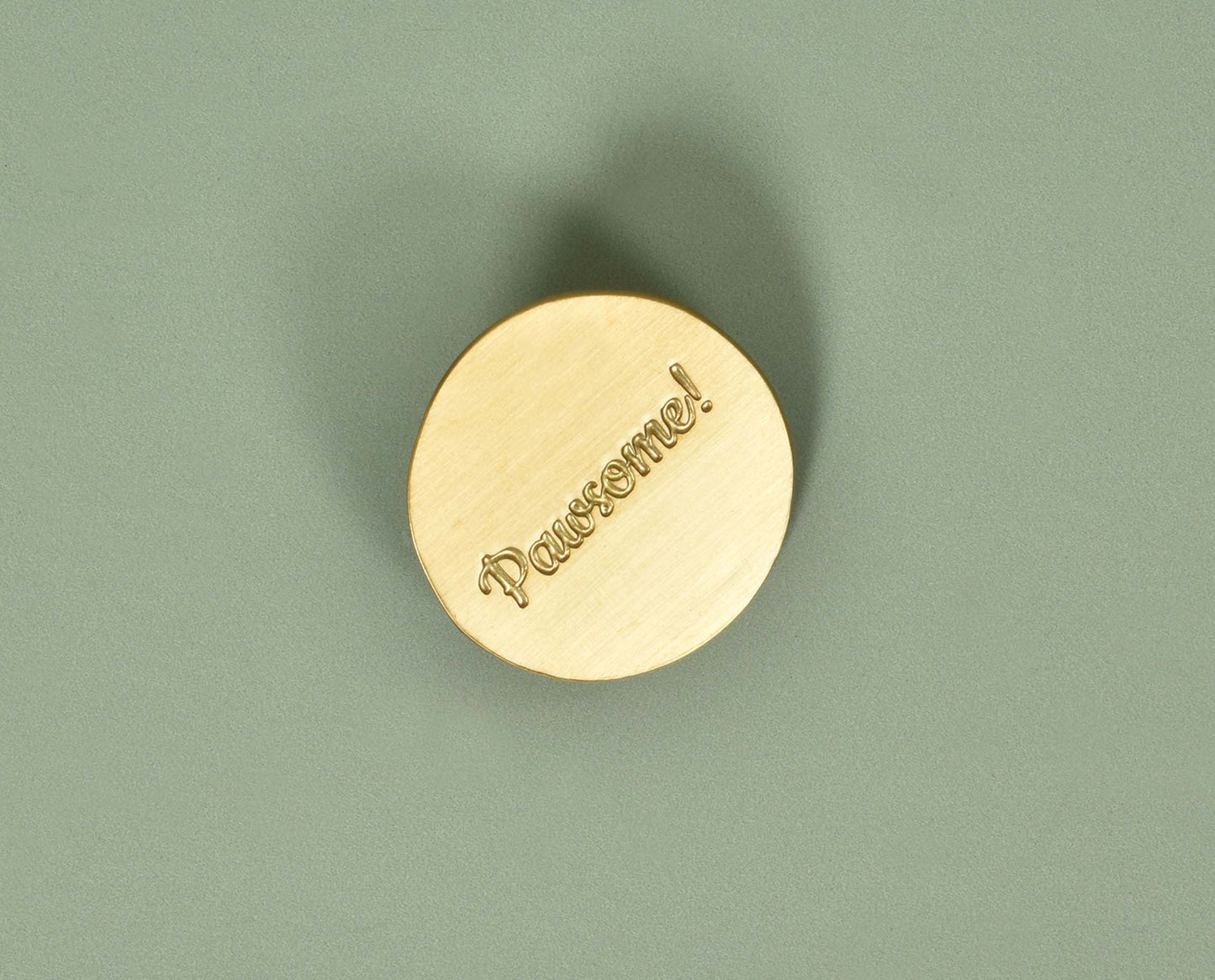 IndieGood Style Statement Brass Pin - Pawsome! Pin