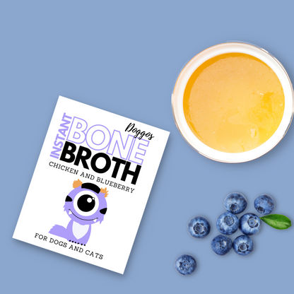 Instant Bone Broth - Chicken with Blueberries (Pack of 50 sachets) (Make 100ml Bone Broth with each sachet)